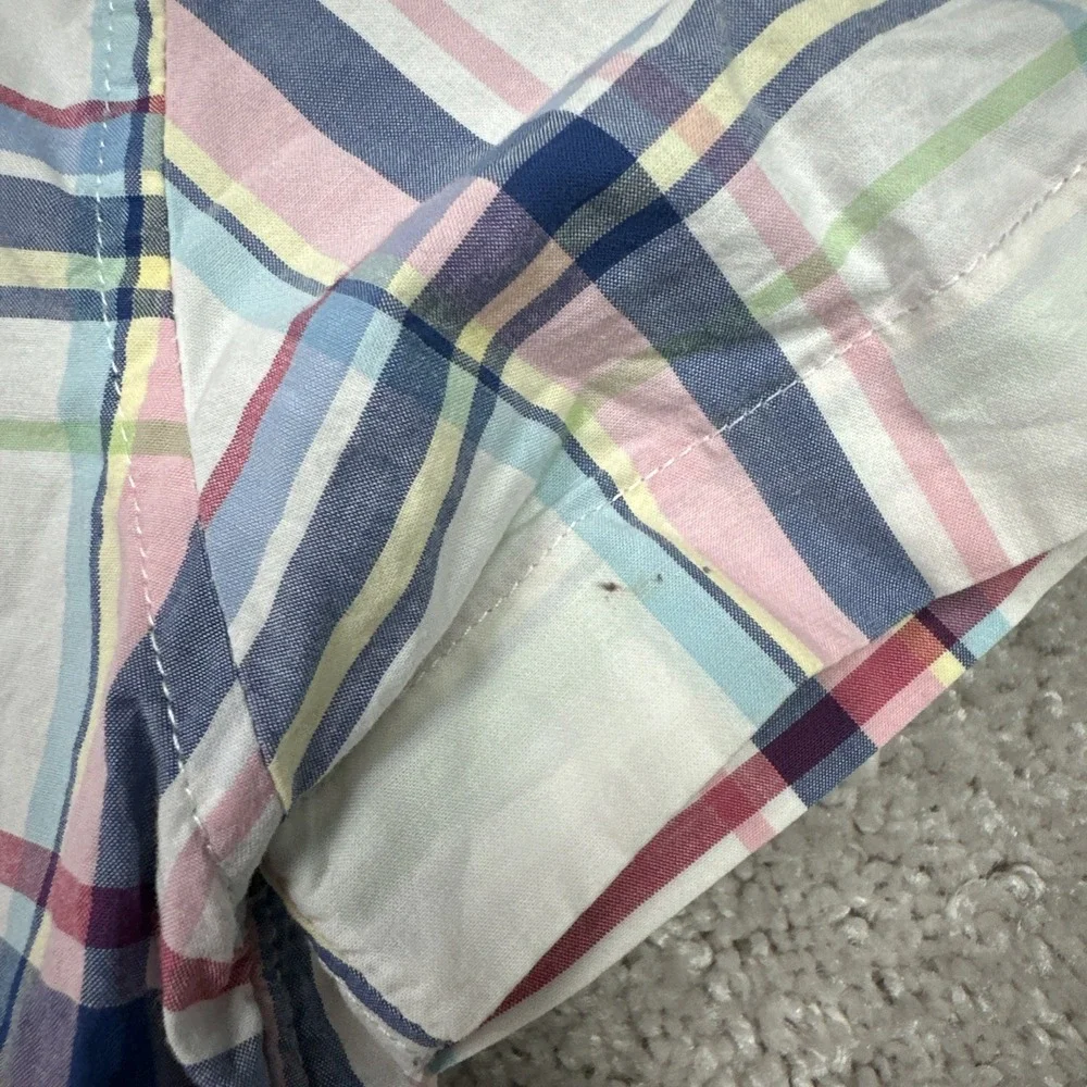 Ralph Lauren Shirt Boys Size 5 Multicolor Plaid Short Sleeve‎ Button Down